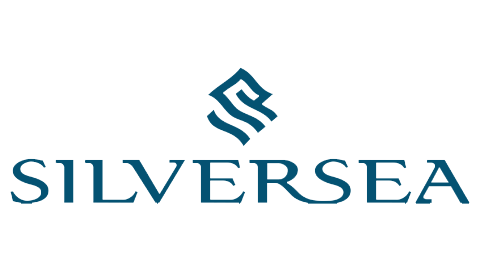 SilverSea logo with a stylized wave and diamond shape above the text