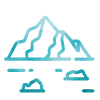 Mountains across a lake
