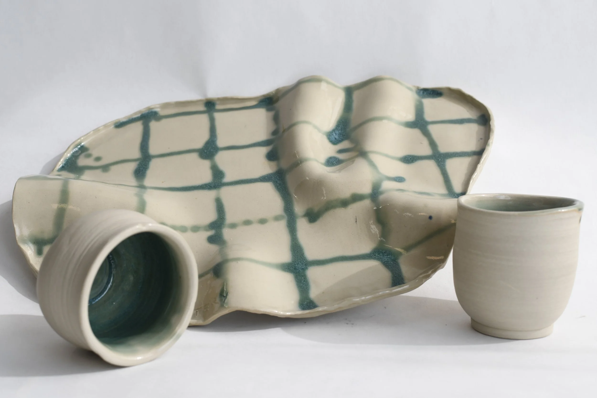 Tapas/Charkfat med 2 stk koppar.