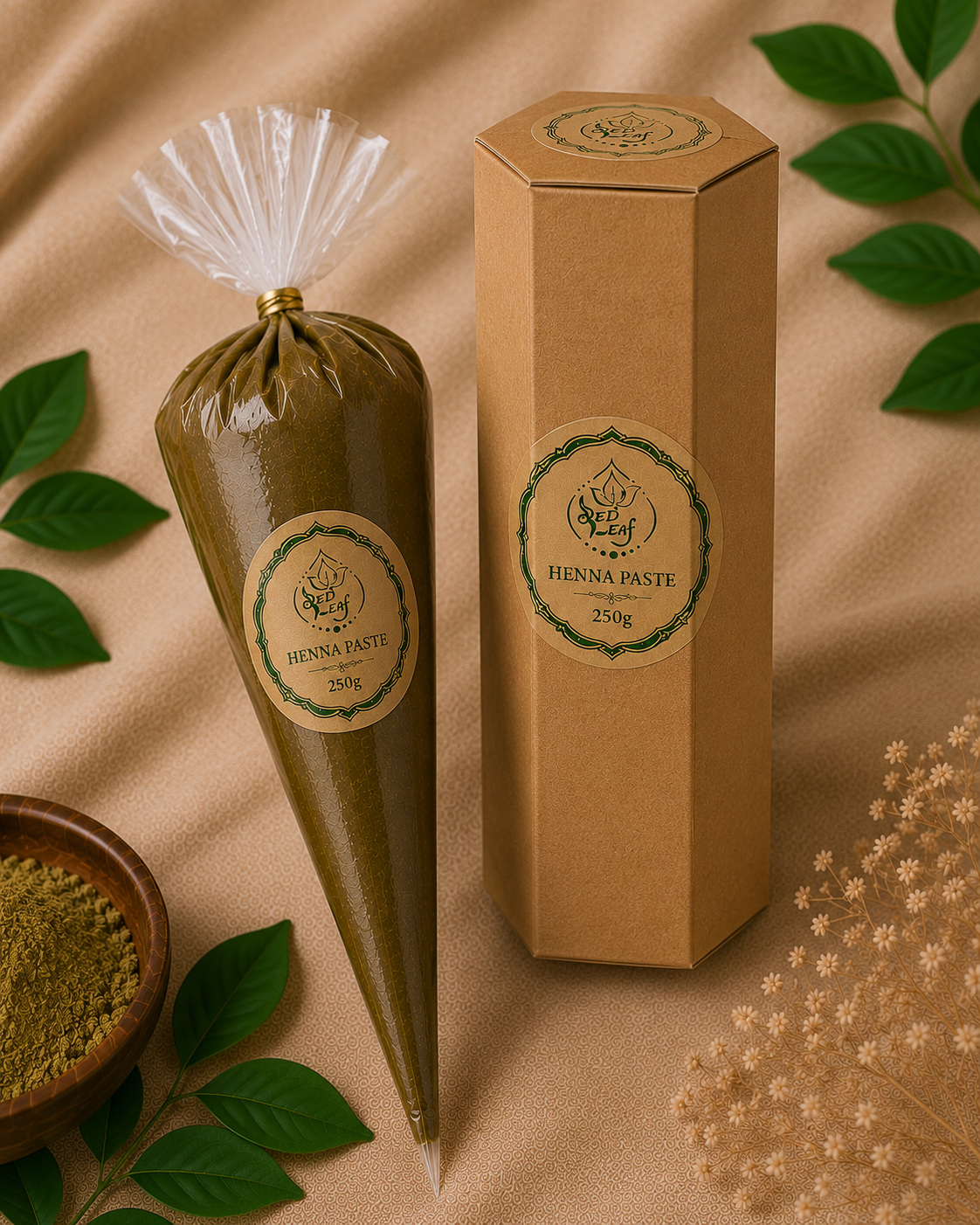 Ready-to-Use Henna Paste (250g)