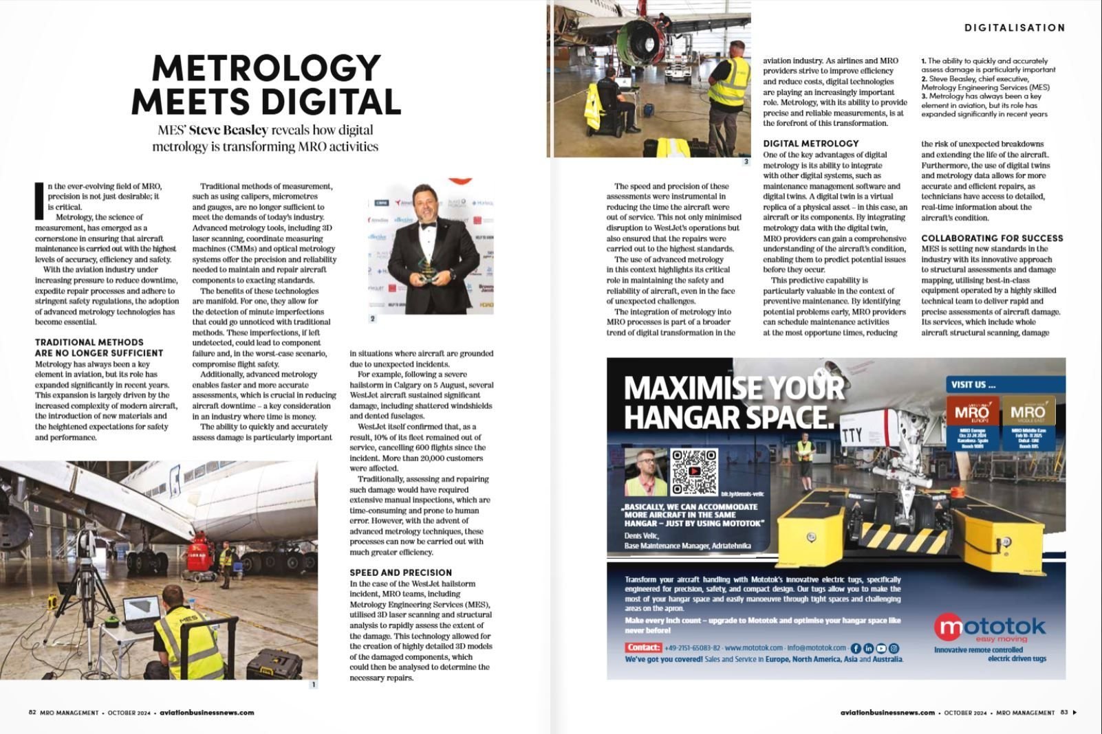 MES featured in MRO Management