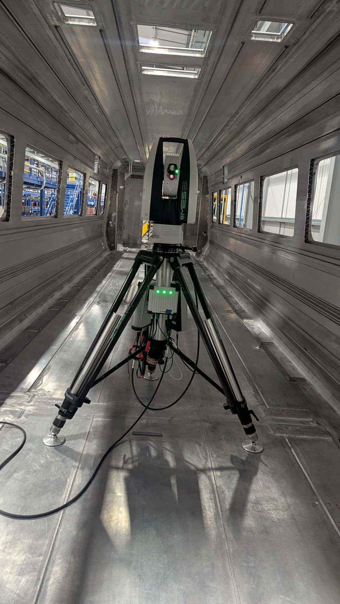 Laser scanning equipment used for rail infrastructure measurement