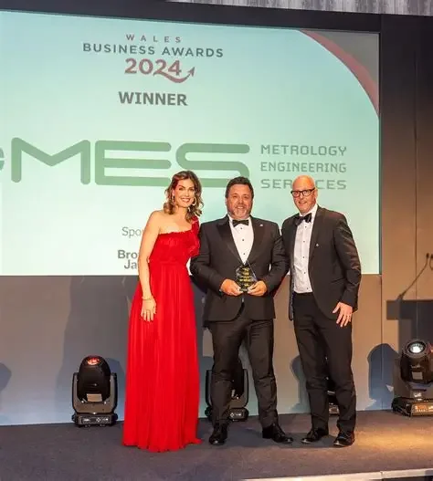 MES receiving Wales Business Awards recognition in 2024