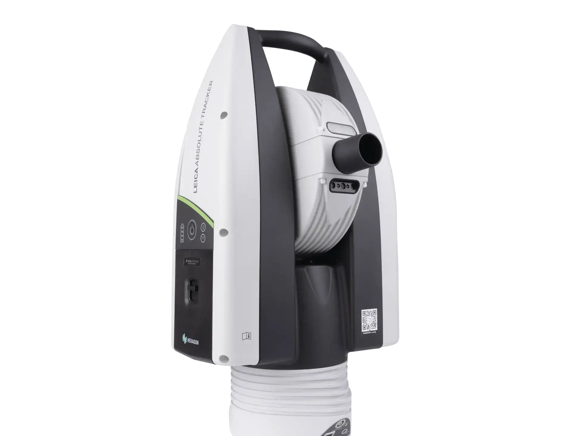 A Leica Absolute Tracker laser scanner used for precise measurements in industrial applications.