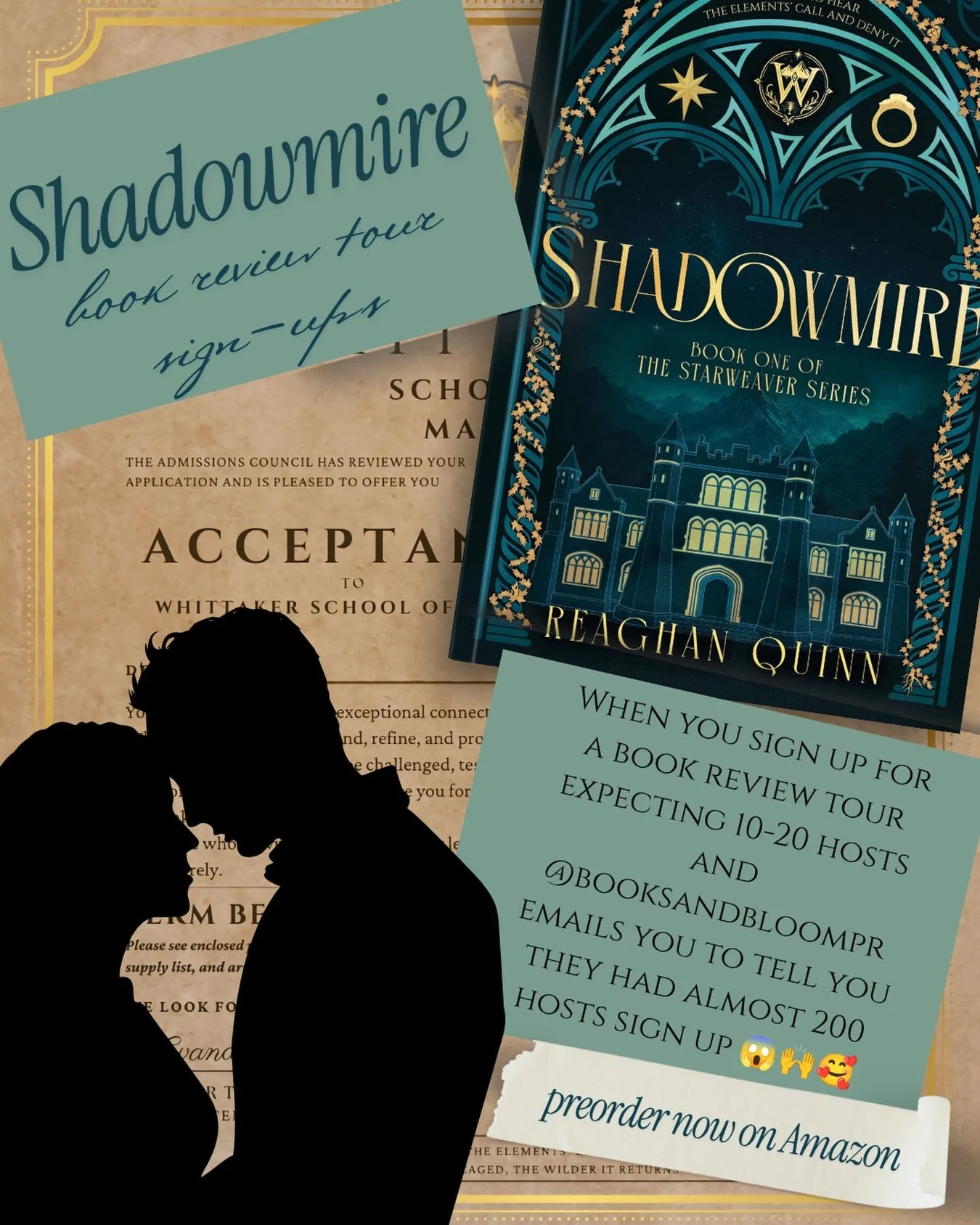 ARCs have been sent for my book review tour with @booksandbloompr! 

Welcome to Whittaker, Initiates 🖤✨🔥✨⭐️🌊✨.

We LOVE new recruits 😉.

#darkacademia #bookstagramfyp #spicyromantasy #harrypotterforadults #morallygreymen