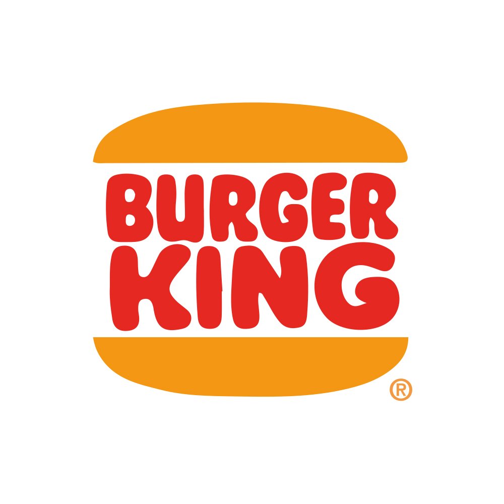 Burger King logo with stylized burger bun and red text.