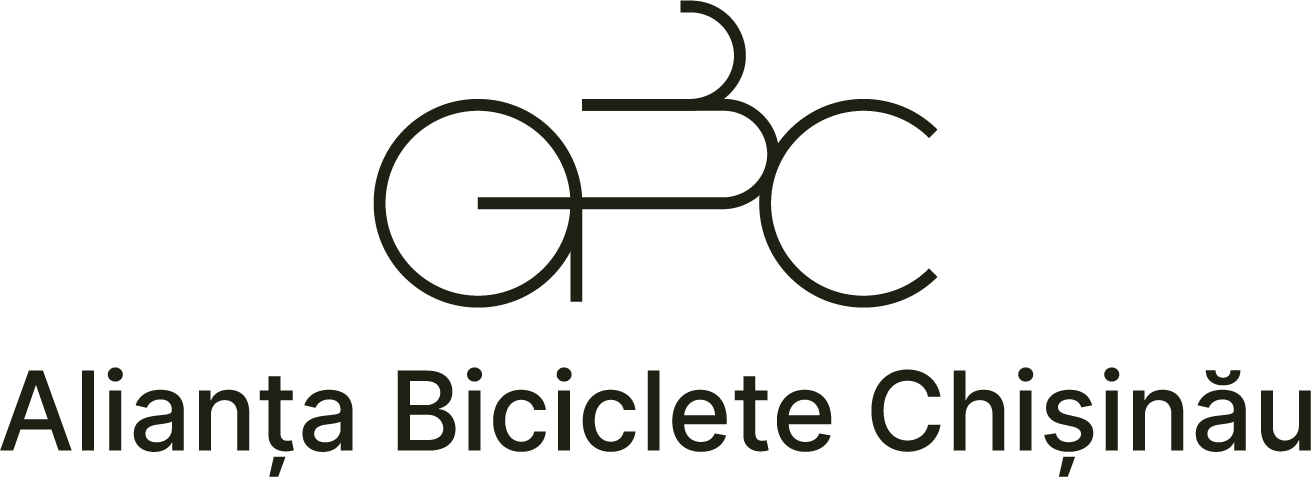 Logo featuring a stylized bicycle and the text 'Alianta Biciclete Chisinau'.