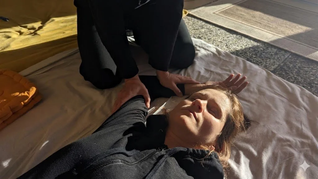 Shiatsu Lilli geniesst Shiatsu