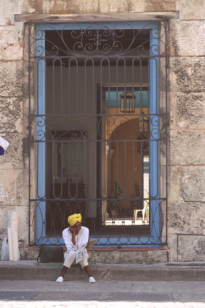 Book Reader Havana Cuba