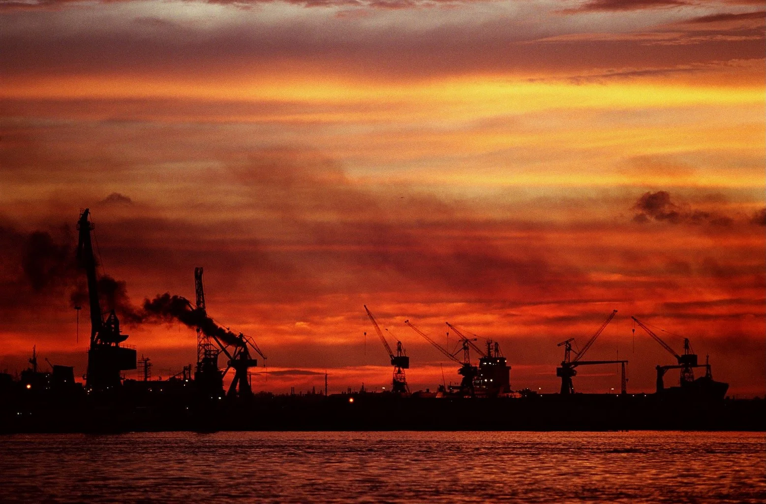 Industrial Dawn Havana Cuba