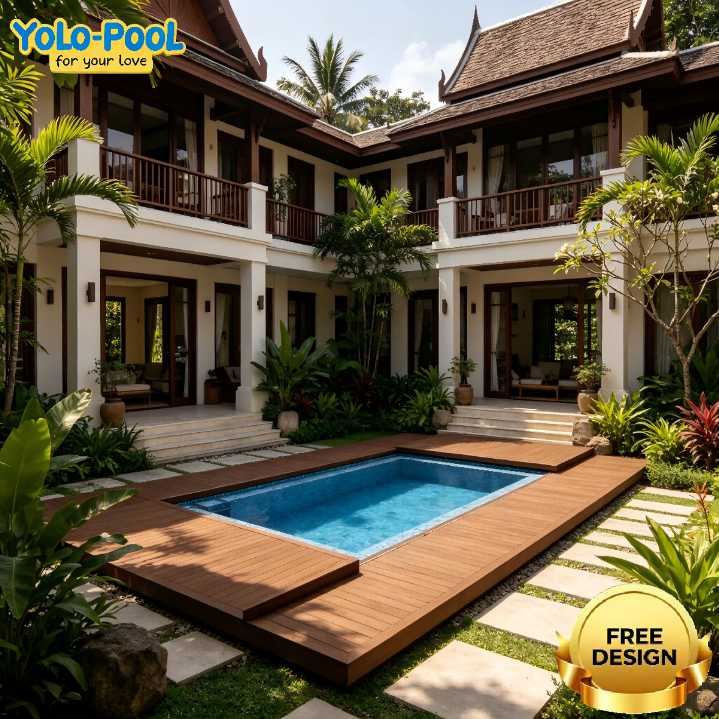 Stainless Steel Modular Backyard Pool