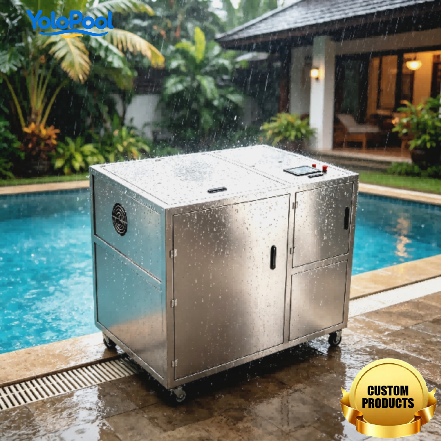 Stainless Steel 304 Integrated Swimming Pool Filter High Efficiency Stable Performance for Pools
