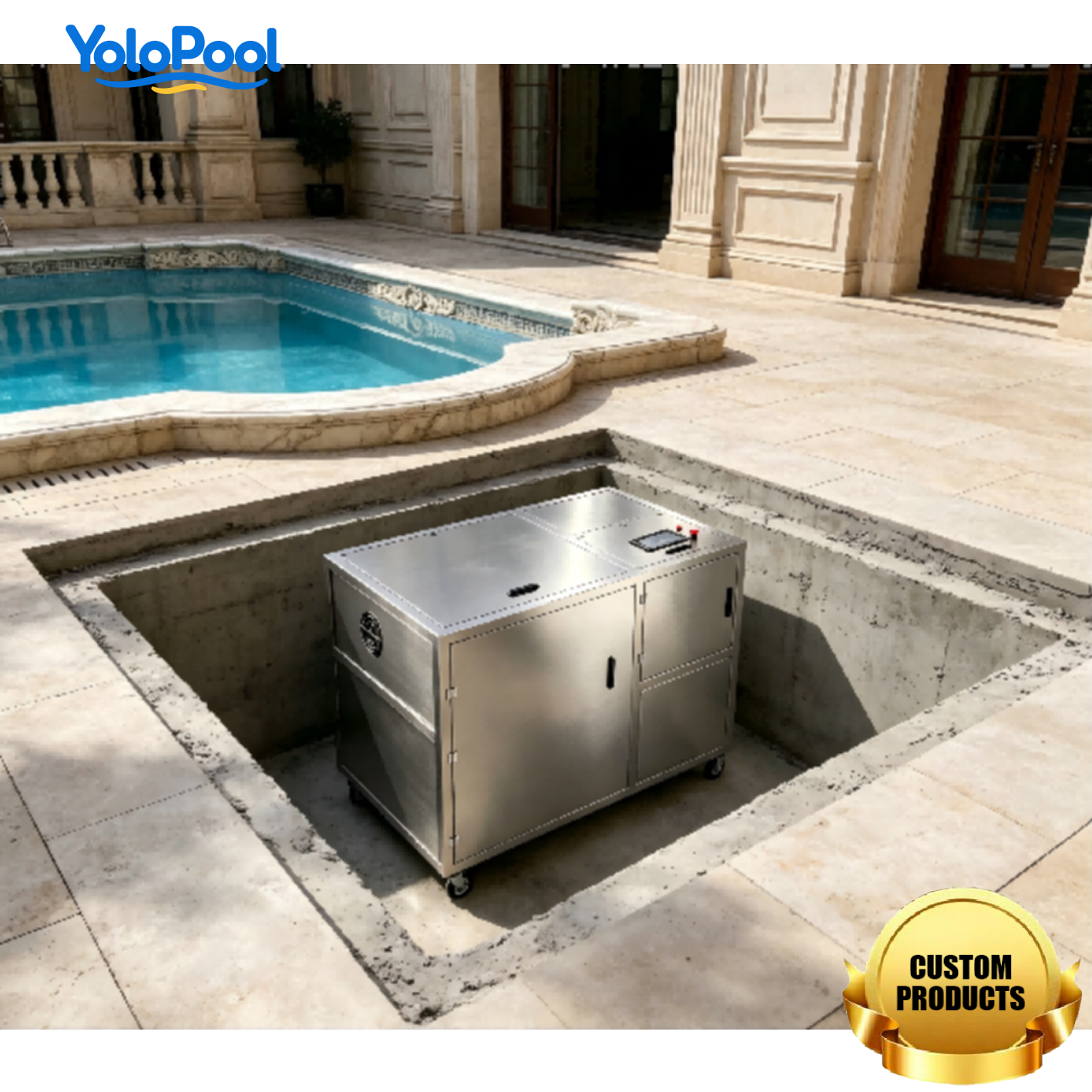 Weatherproof Integrated Swimming Pool System for Hotels And Commercial Outdoor Pools Customizable Stable Water Cycle Equipment
