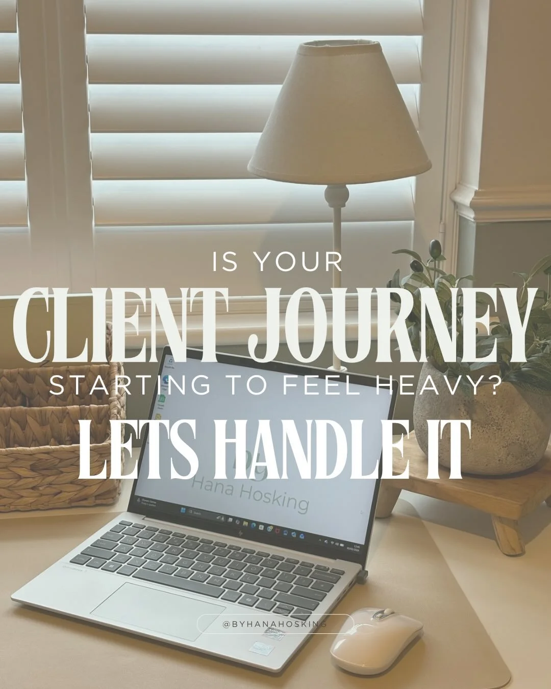 Your client journey shouldn&rsquo;t feel like you&rsquo;re constantly catching up. 

When there&rsquo;s no structure, everything feels urgent. 
When there&rsquo;s no boundaries, every feels personal. 
And when there&rsquo;s no system, you become the 