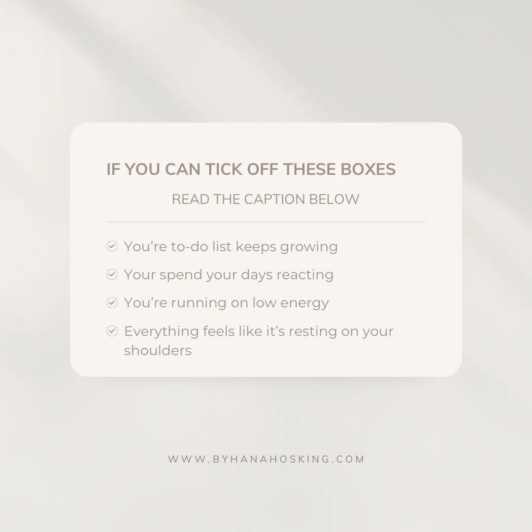 Keeping everything moving can take more time and energy than we realise. 

The little tasks add up, priorities shift and suddenly there&rsquo;s very little space left for the work that really needs your attention. 

If any of the boxes above feel fam