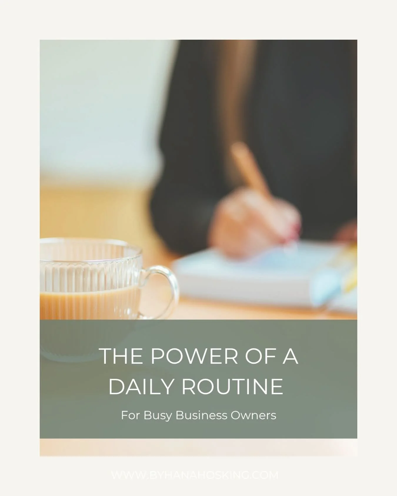 The Power of a Daily Routine. 

Creating a routine doesn&rsquo;t have to be complicated.

A few small habits can help bring more calm, focus and ease to your day.

🤍 Start with your most important task
Before checking emails or getting caught up in 