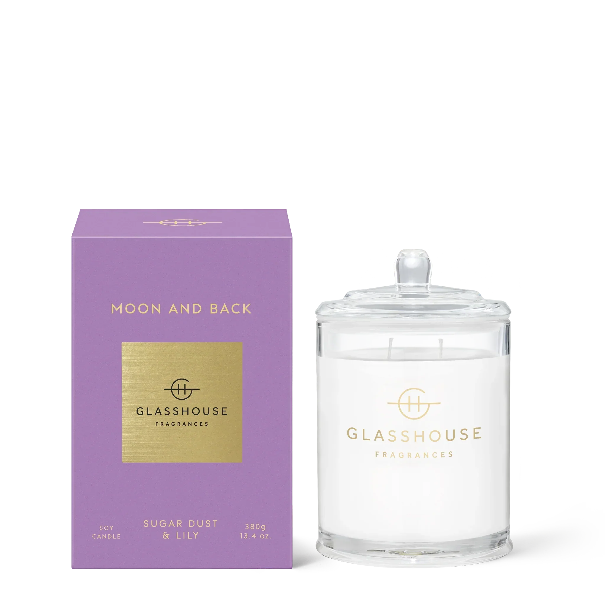 Glasshouse Candle Moon and Back 380g