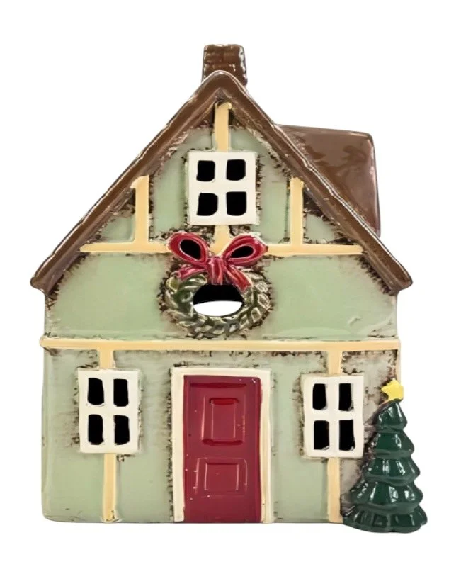 Christmas Tealight House  - GREEN