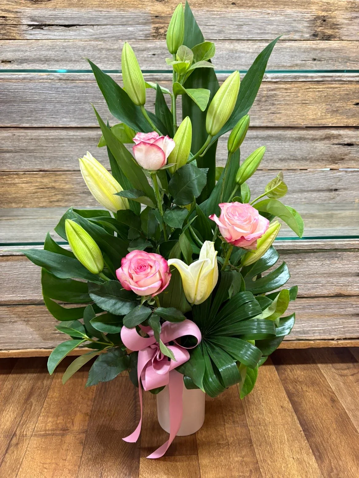 Oriental Lilles And Roses