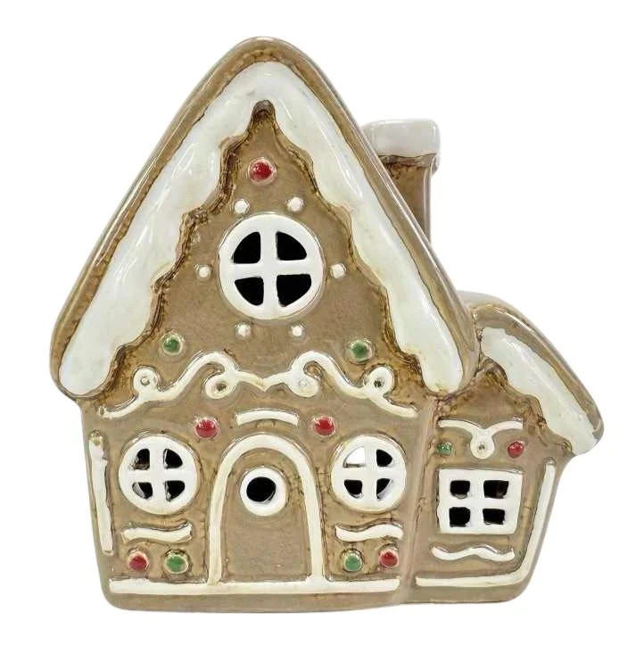 Christmas Double Gingerbread House - Tealight