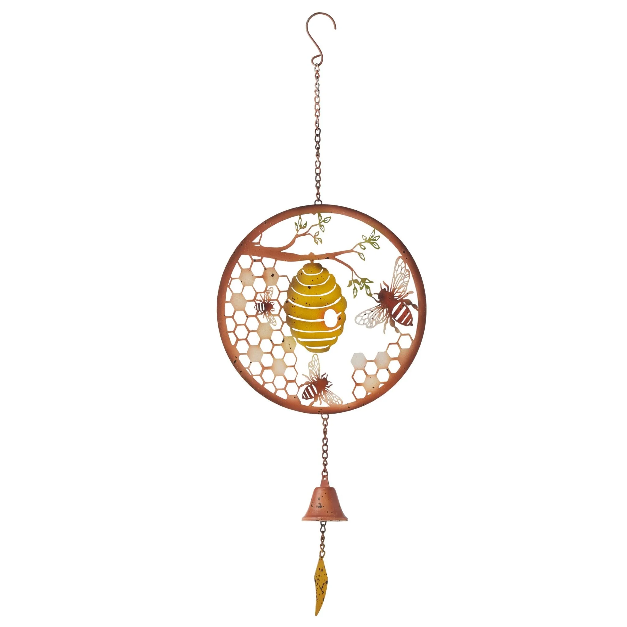 Round hanging Bee Rust and colour.jpg