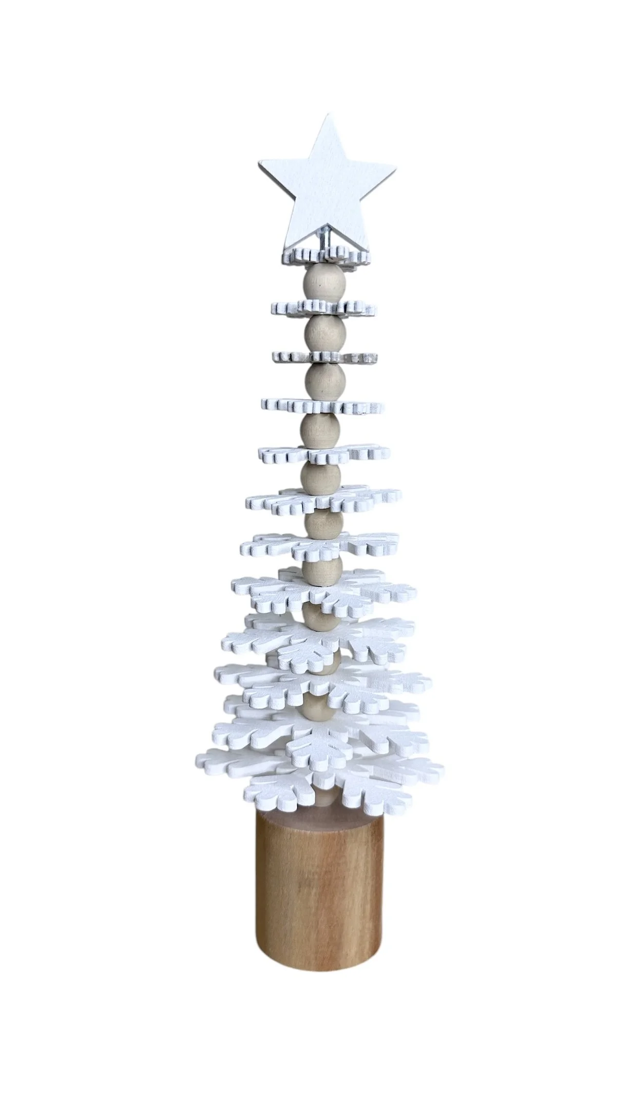 Christmas Snowflake Tree - Wooden