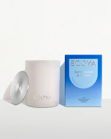 Ecoya Sandalwood & Amber Candle 400g