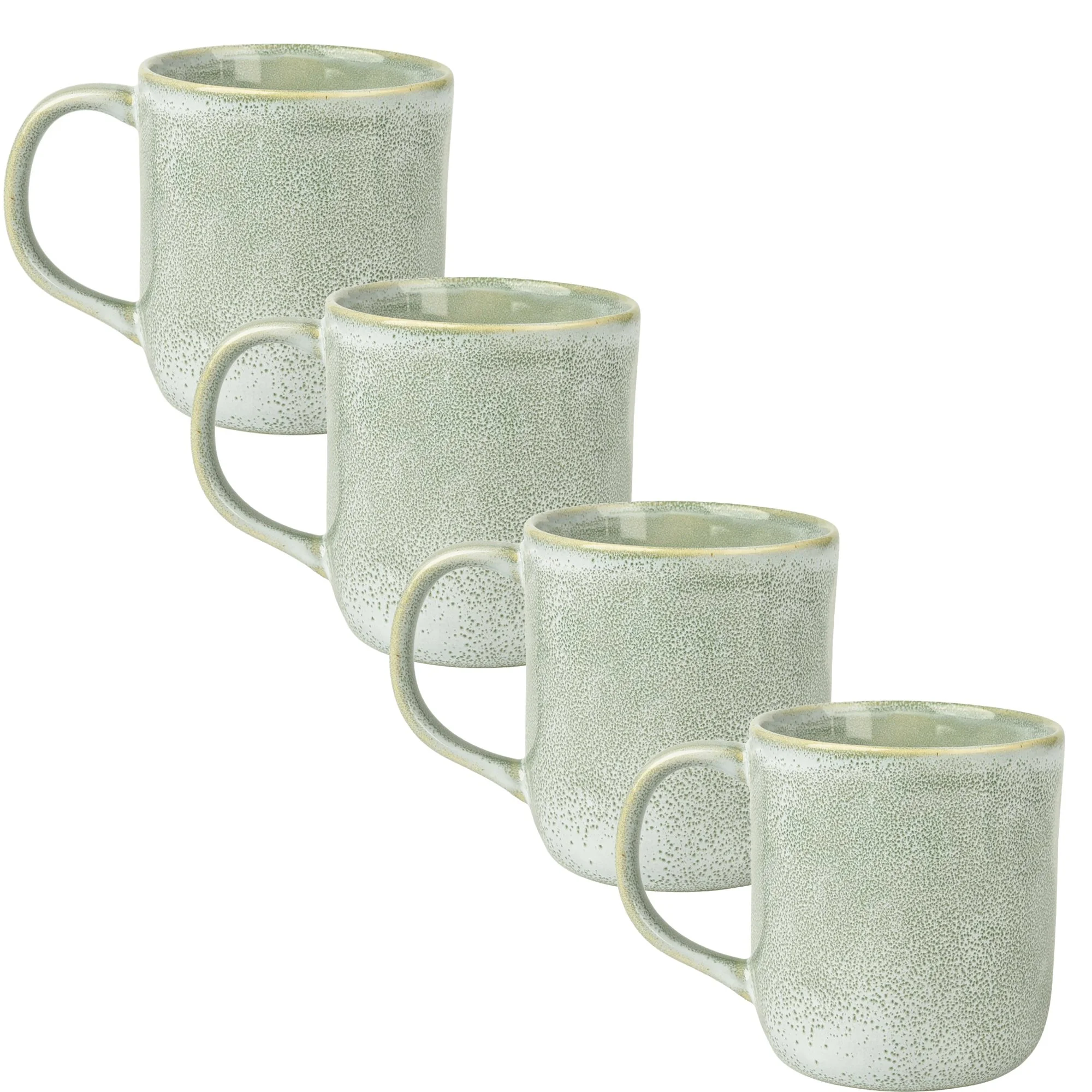 Set of 4 Mirth Mug Green