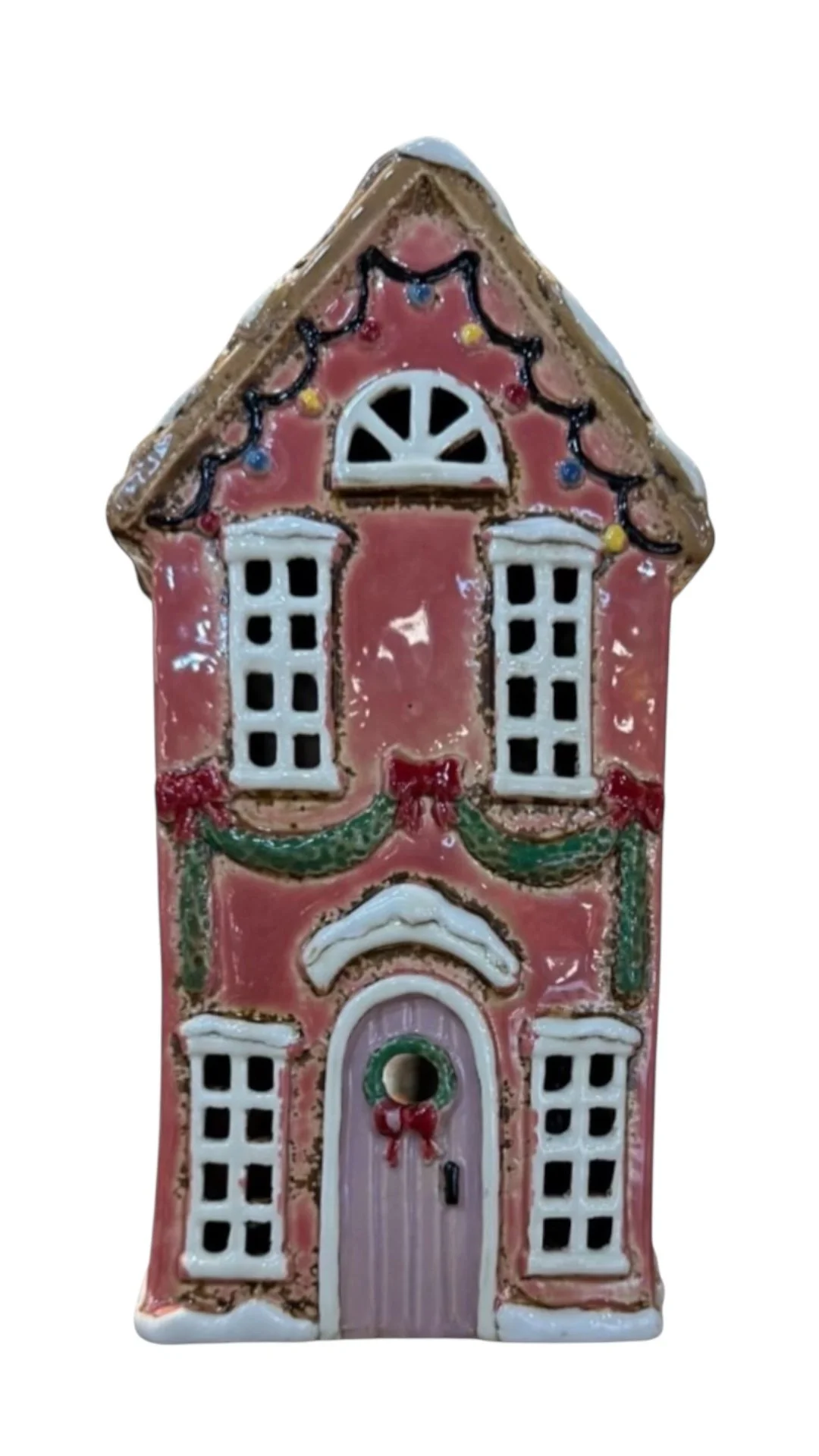 Christmas Tea Light Pink House