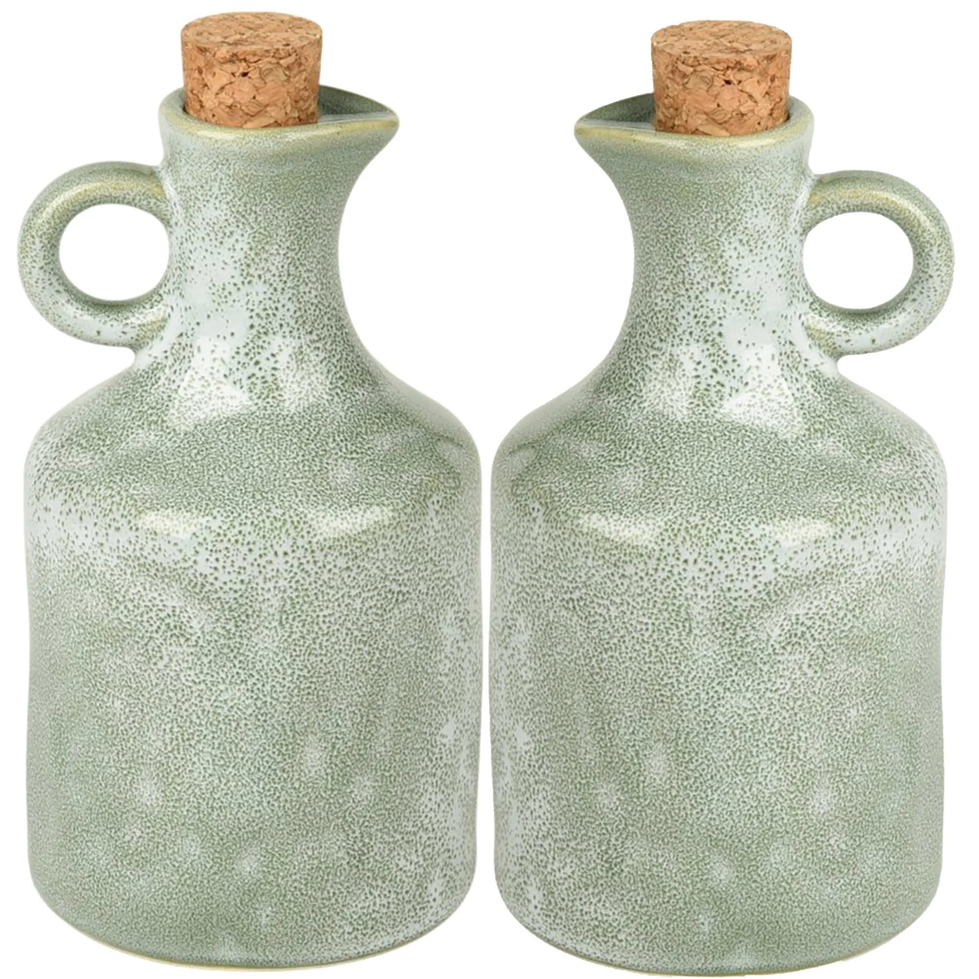 Set of 2 Oil Vessel 450ml Green