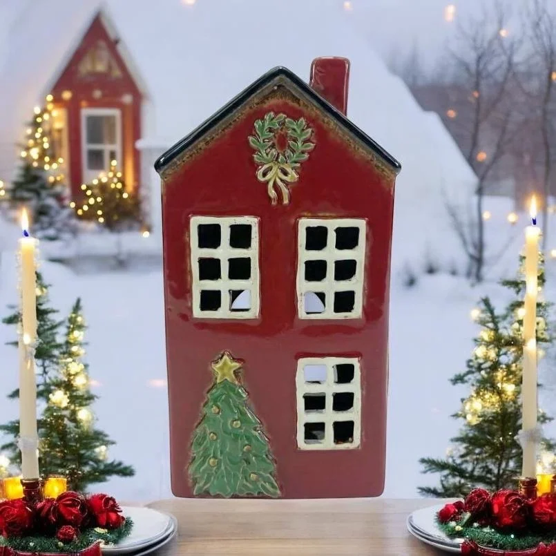 red xmas house green tree tea light 2.jpg