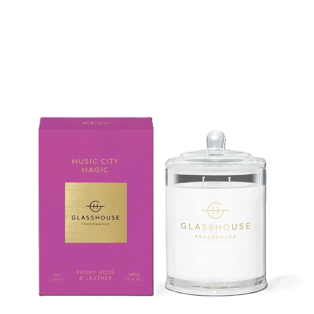 Glasshouse Candle Music City Magic 380g