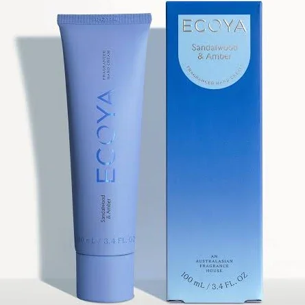 ecoya sandalwood and amber hand cream.webp