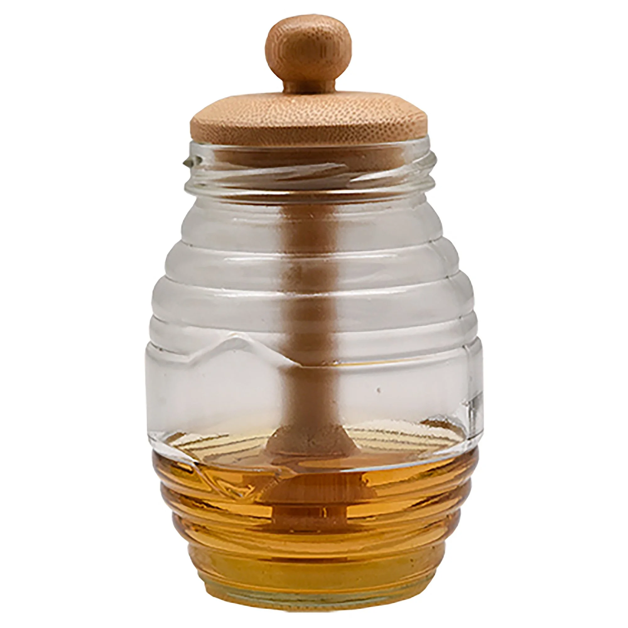 Bamboo Honey Jar 8x14cm