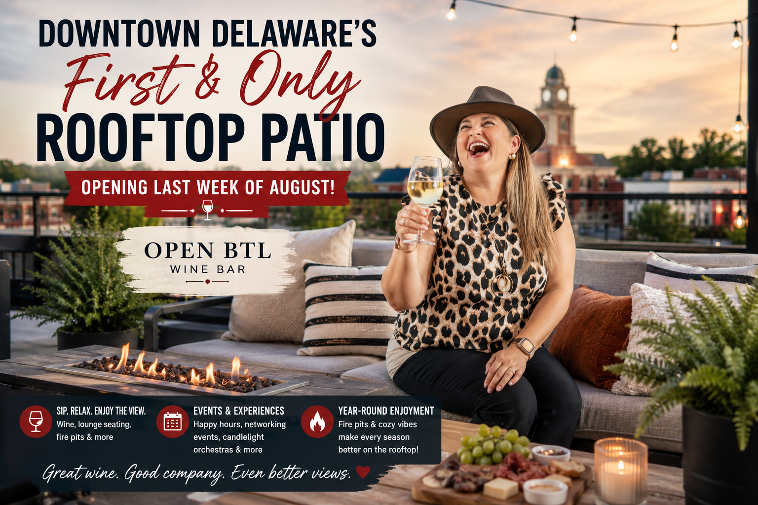 Downtown Delaware Is Getting Its First Rooftop Patio, and It’s Opening Soon