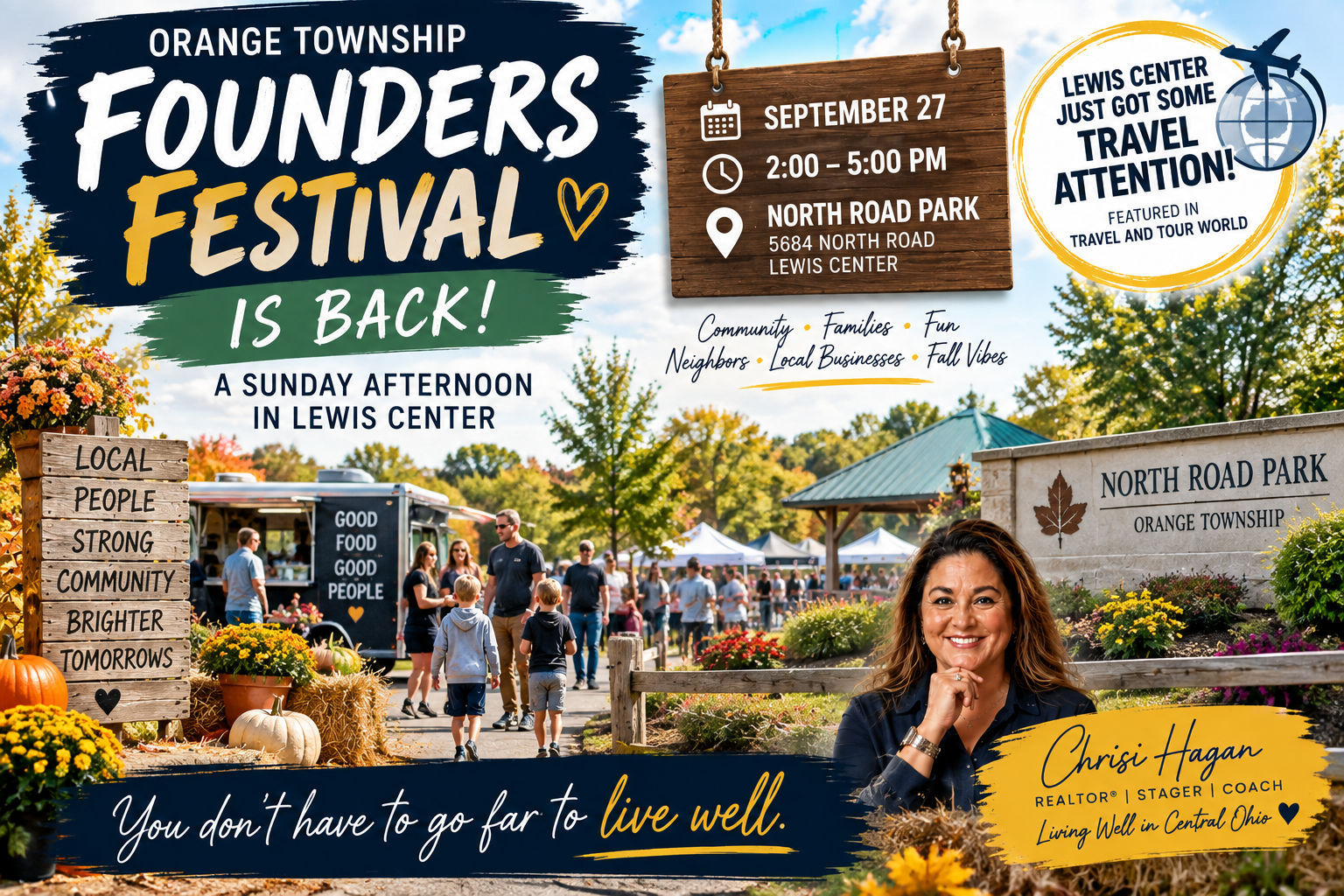Lewis Center Just Got Some Travel Attention: Orange Township Founders Festival Returns September 27