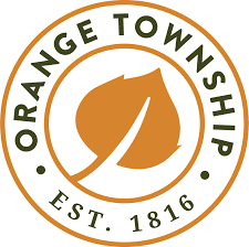 Logo for Orange Township established in 1816, featuring a leaf design surrounded by text