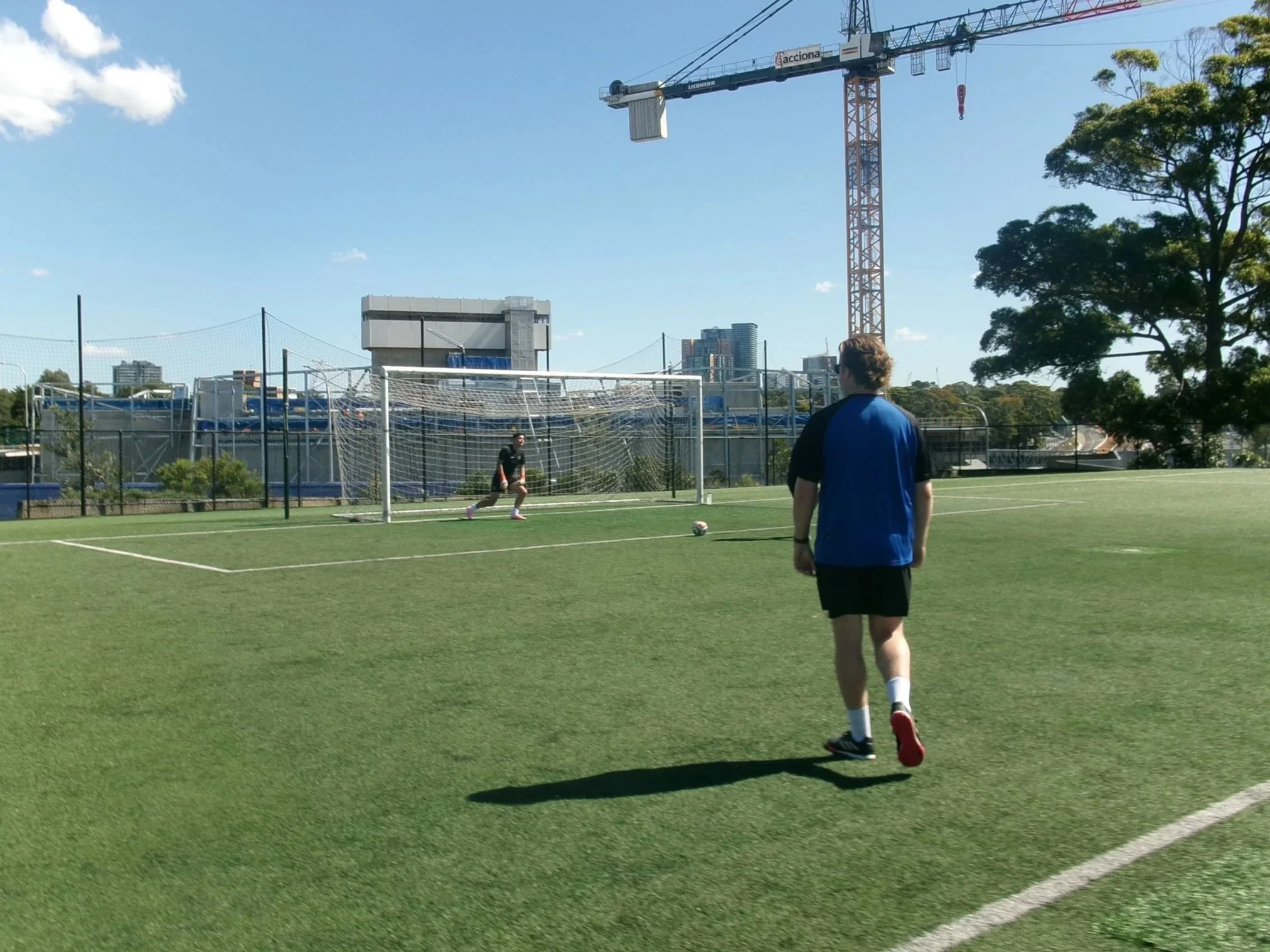 Private one on one goalkeeper coaching session on Sydney's Northern beaches and North Shore