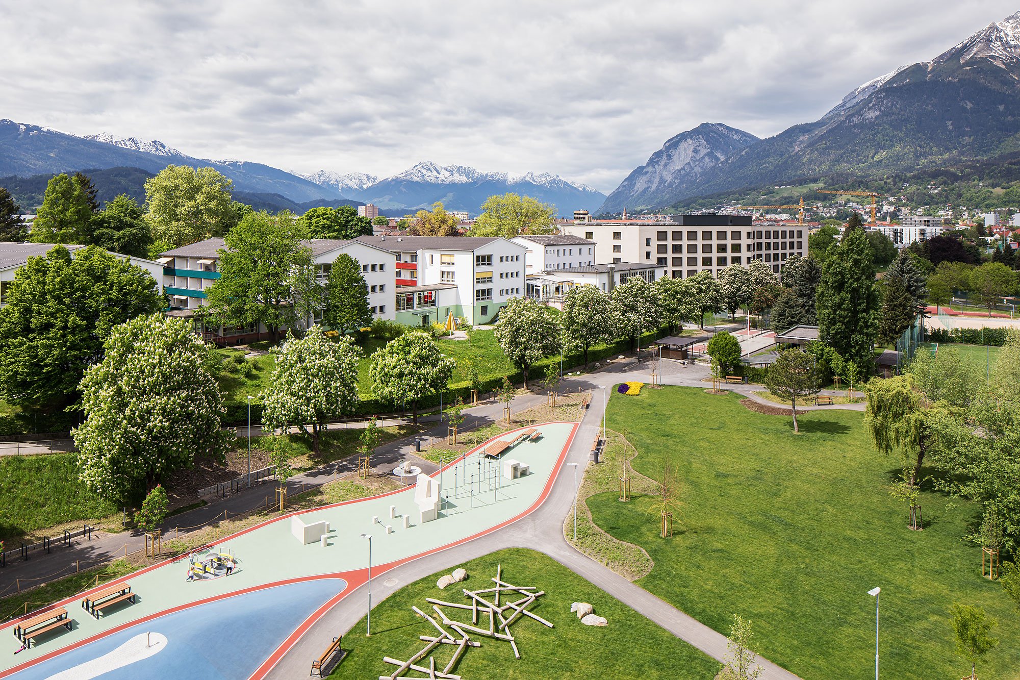 Park in Pradl, Innsbruck, Kieran Fraser Landscape Design, Kieran Fraser, Christian Flatscher, Architekturfotografie, Fotografie, Landschaftsarchitektur, Tirol