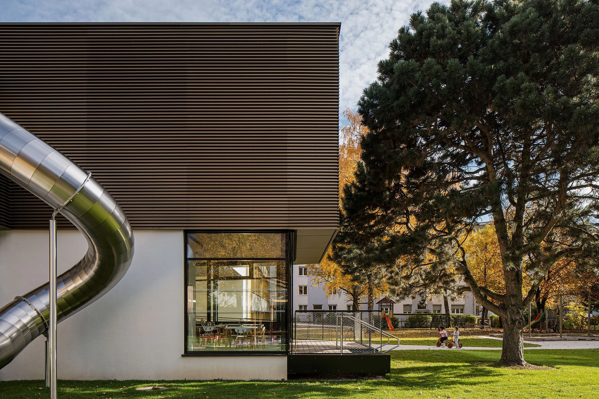 Kindergarten Reichenau Süd, Innsbruck, Mario Gasser, IIG, Christian Flatscher, Architekturfotografie, Fotografie, Architektur, Tirol