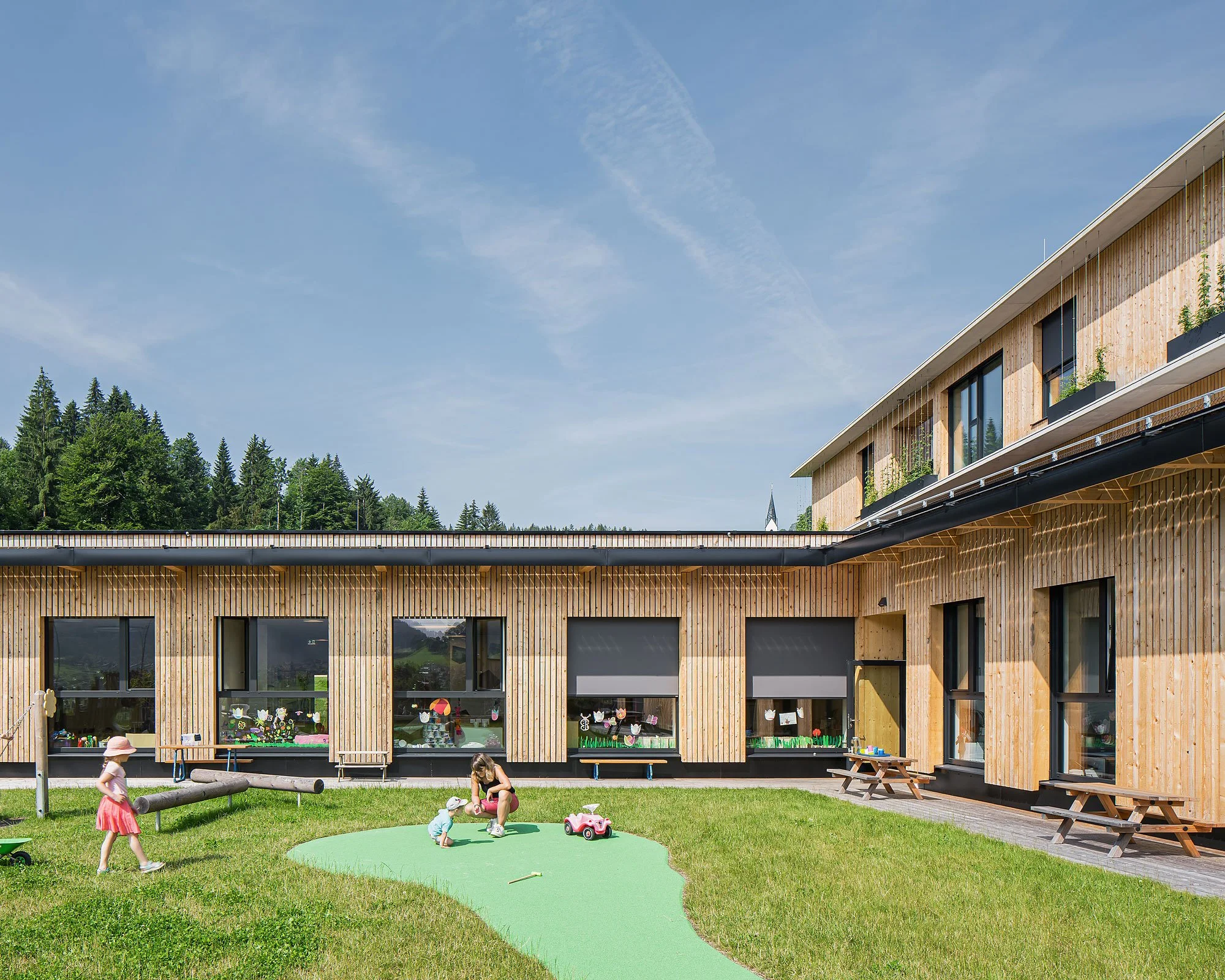 Bildungszentrum Thiersee, Thiersee, Studio 23 Architektur, Christian Flatscher, Architekturfotografie, Fotografie, Architektur, Tirol