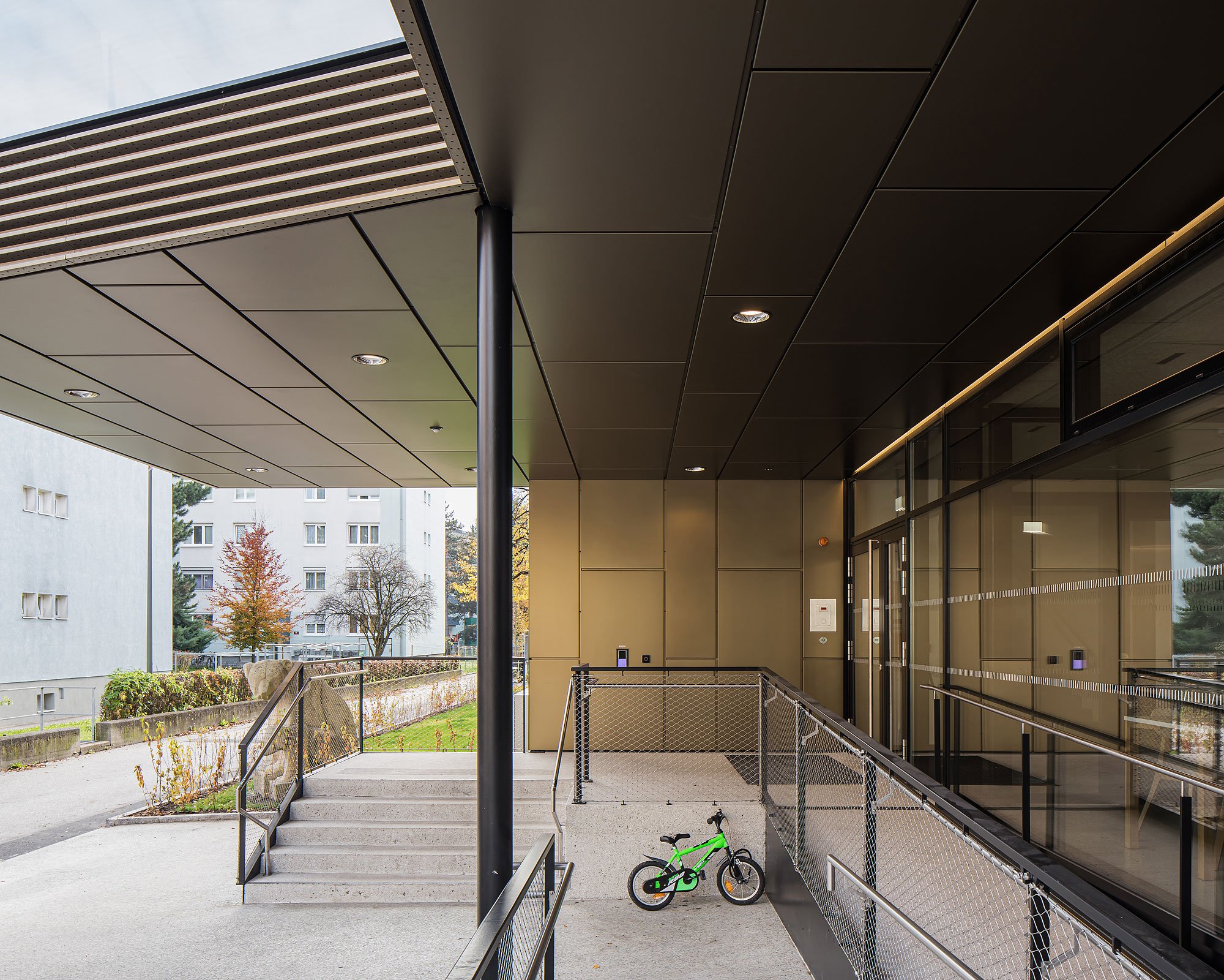 Kindergarten Reichenau Süd, Innsbruck, Mario Gasser, IIG, Christian Flatscher, Architekturfotografie, Fotografie, Architektur, Tirol