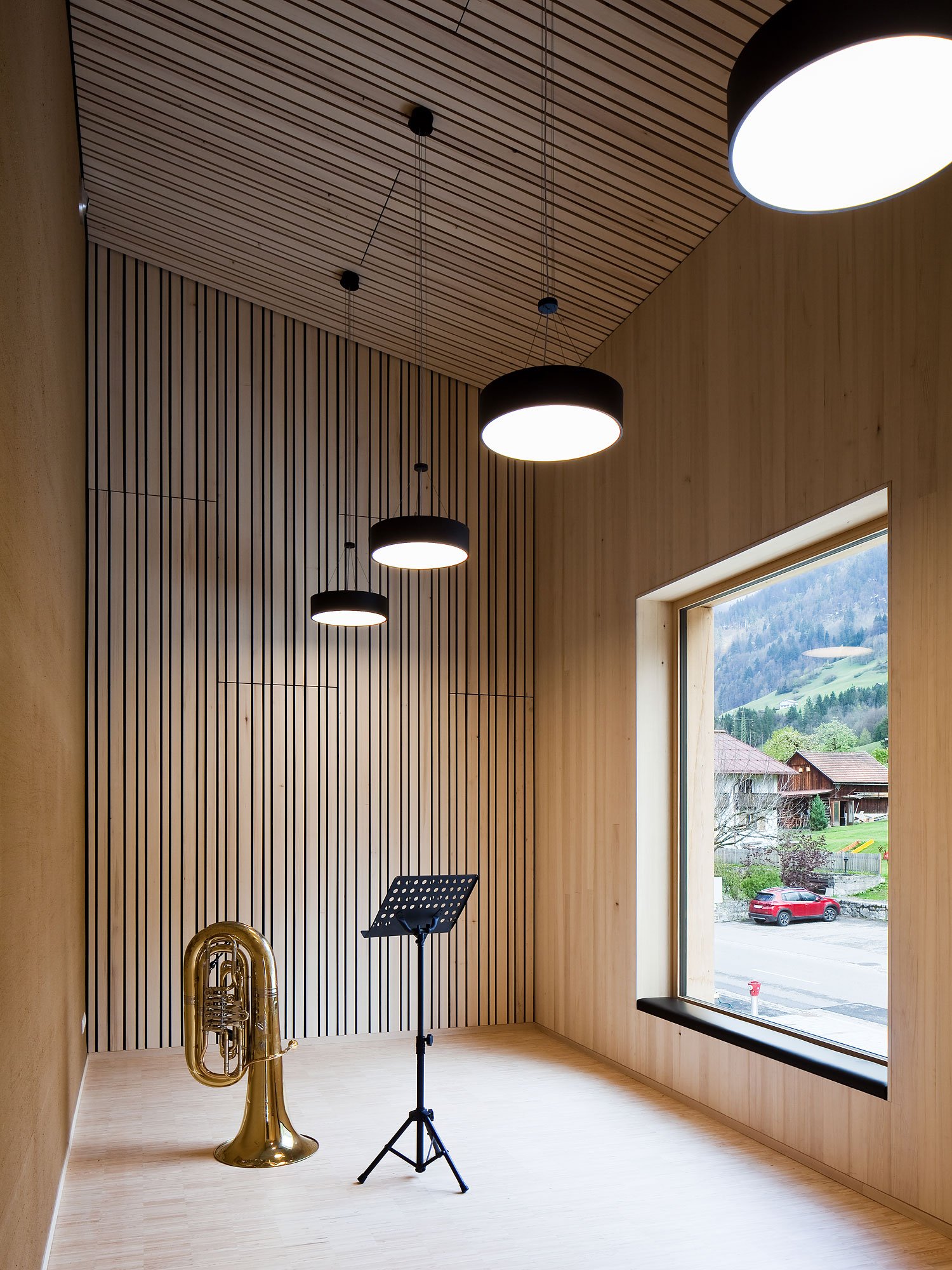 Gemeindehaus Innerbraz, Innerbraz, Johannes Nägele, Christian Flatscher, Architekturfotografie, Fotografie, Architektur, Vorarlberg