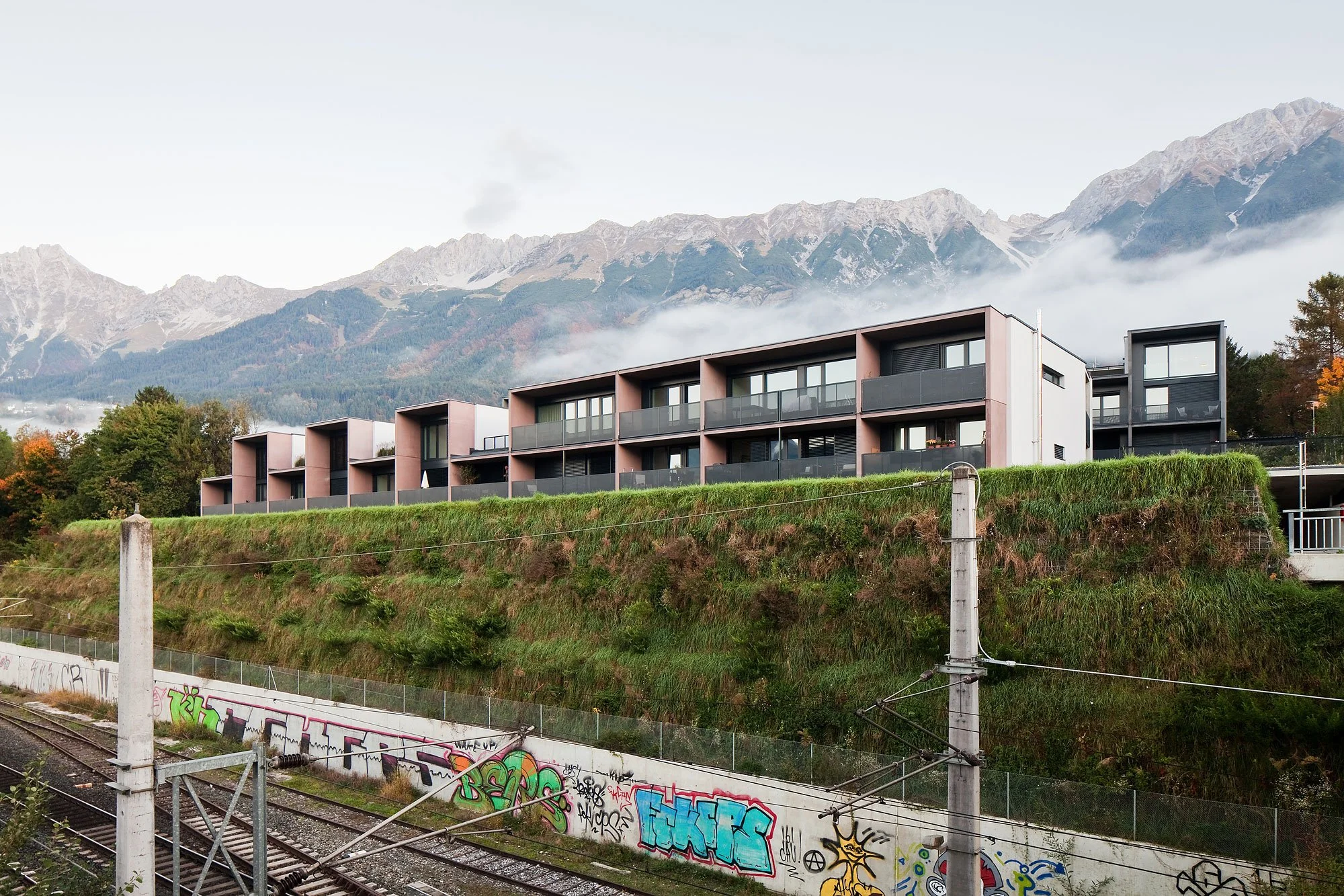 Wohnanlage Kreuzgasse 2, Innsbruck, Lorenz Ateliers, Peter Lorenz, Zima, Christian Flatscher, Architekturfotografie, Fotografie, Architektur, Tirol