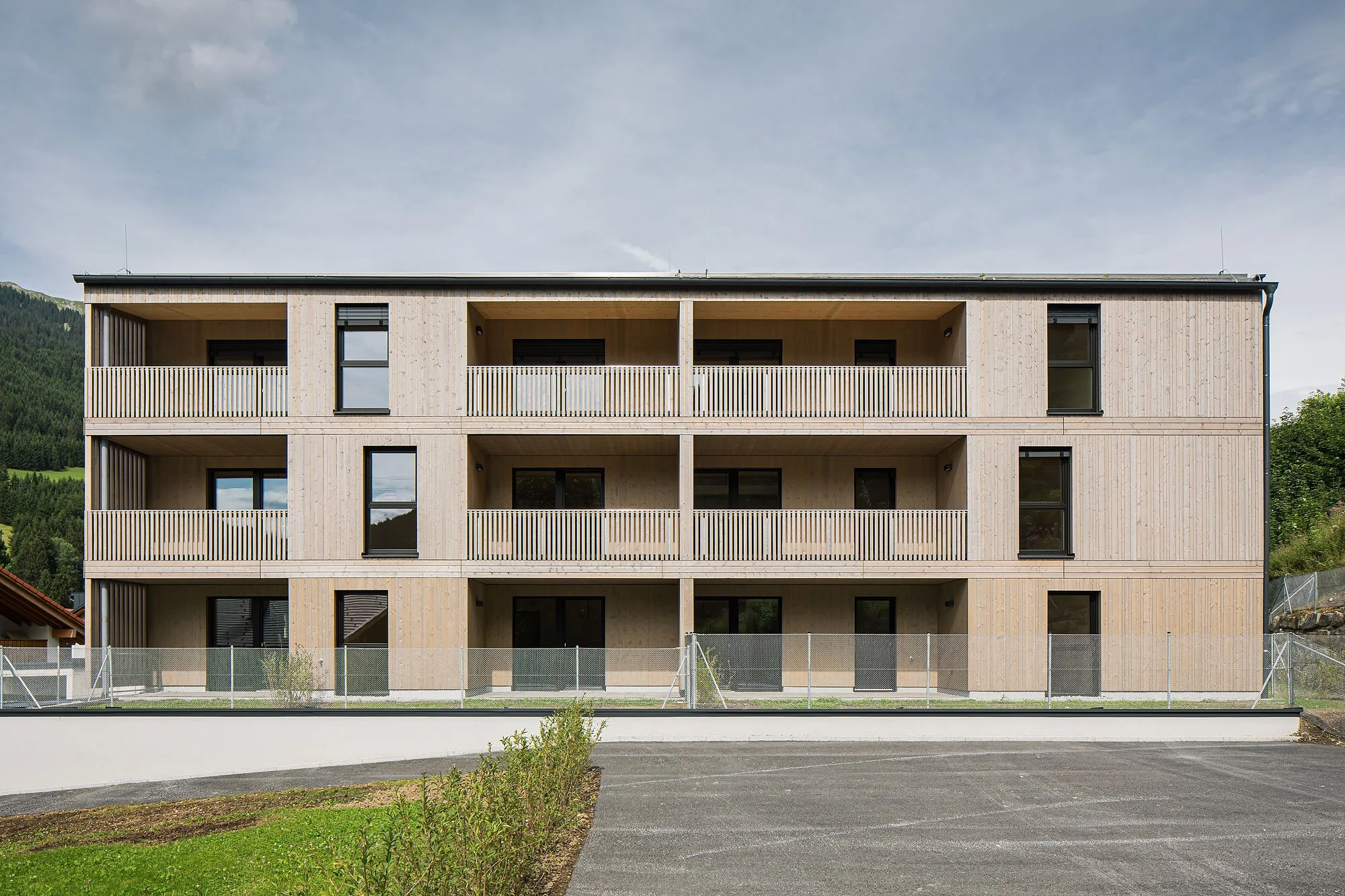 Wohnanlage Bichlbach, Bichlbach, Mahore Architekten, Schafferer Holzbau, Christian Flatscher, Architekturfotografie, Fotografie, Architektur, Tirol