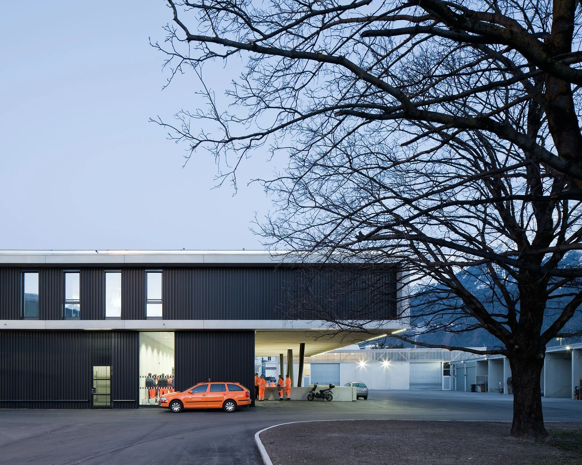 Straßenbauhof Rossau, Innsbruck, Dreiplus Architekten, Christian Flatscher, Architekturfotografie, Fotografie, Architektur, Tirol