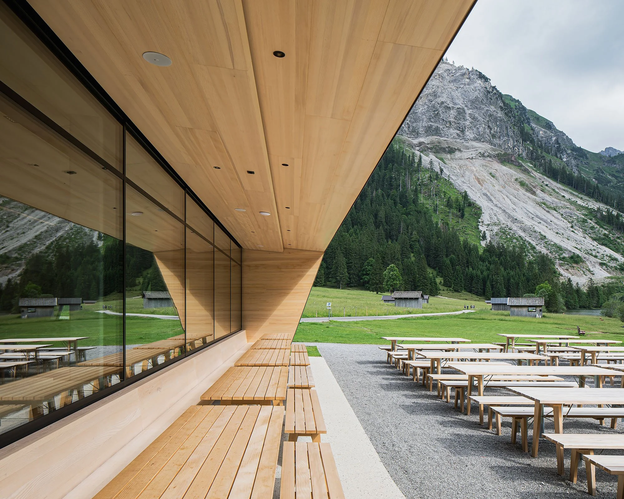 Gasthaus Vilsalpsee, Tannheim, Mario Gasser, Christian Flatscher, Architekturfotografie, Fotografie, Architektur, Tirol