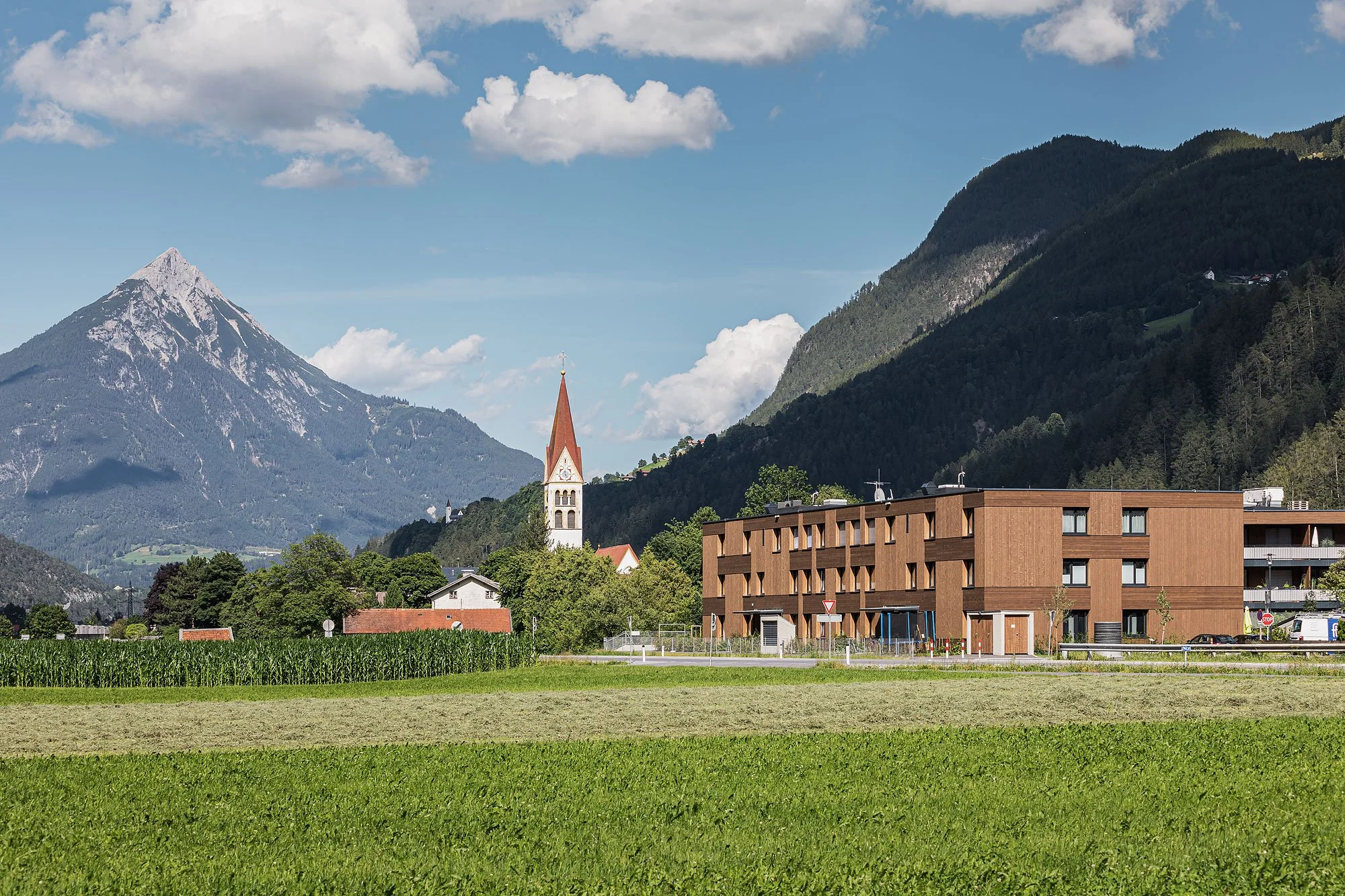 Wohnanlage Konrad Areal, Schönwies, Tabernig Zierl Architekten, Martin Tabernig, Alois Zierl, Christian Flatscher, Architekturfotografie, Fotografie, Architektur, Tirol