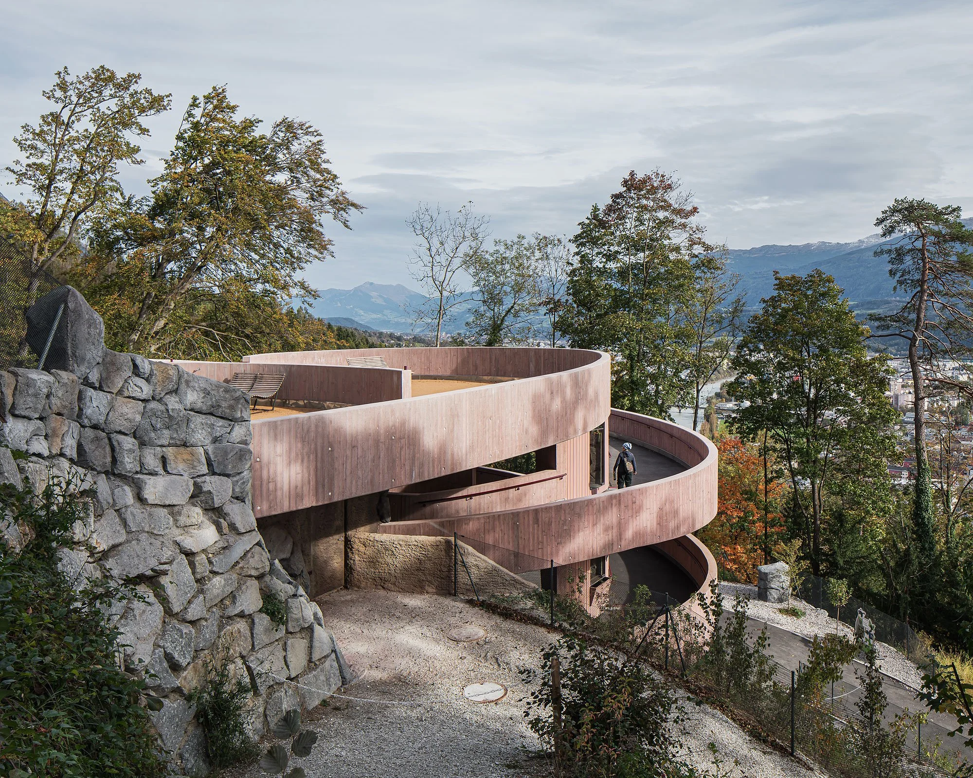 Fuchs- und Dachsgehege, Innsbruck, Mahore Architekten, Alpenzoo, Christian Flatscher, Architekturfotografie, Fotografie, Architektur, Tirol