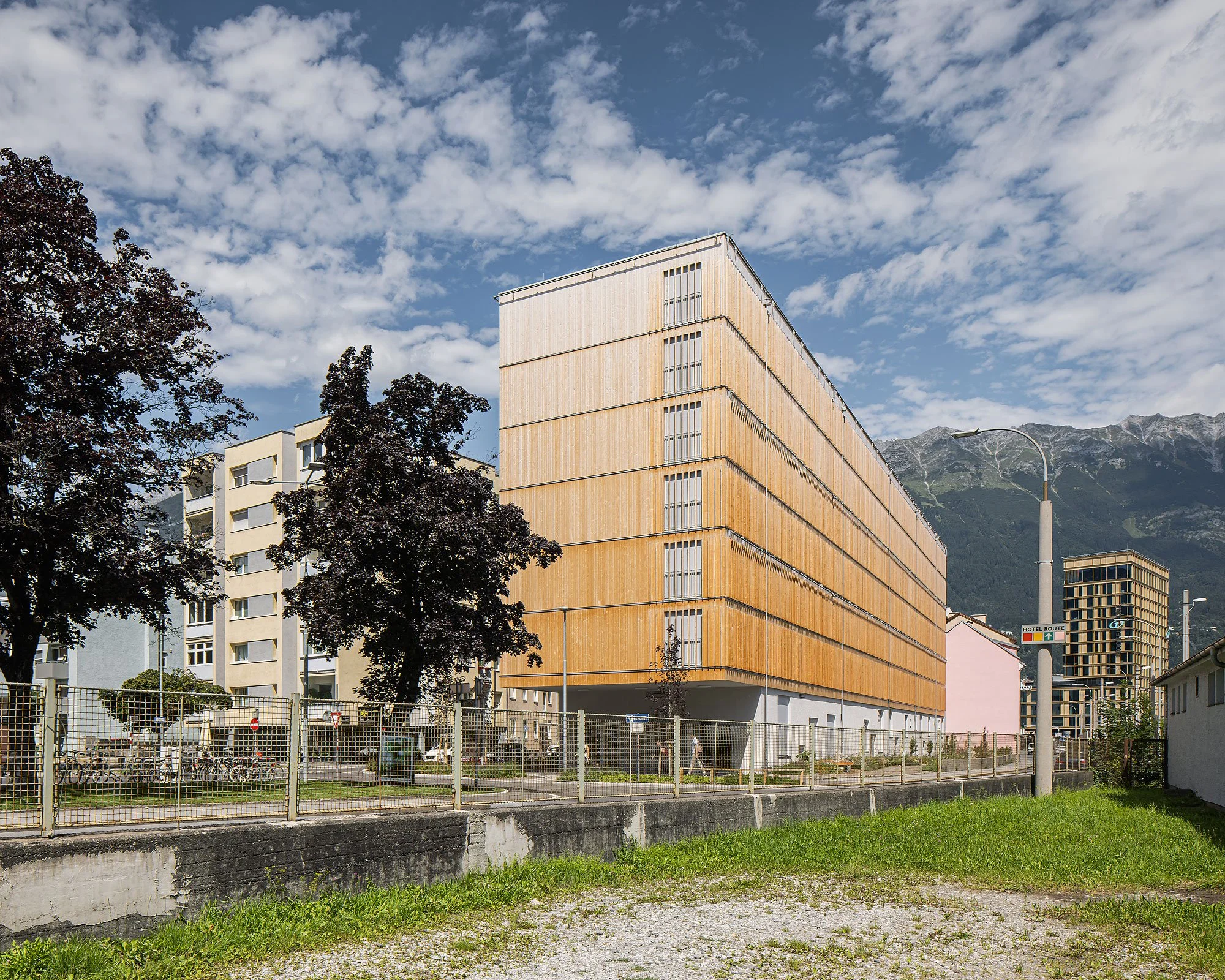 Gästehaus für Studierende, Innsbruck, Betina Hanel, Gerhard Manzl, Rubner Holzbau, Christian Flatscher, Architekturfotografie, Fotografie, Architektur, Tirol